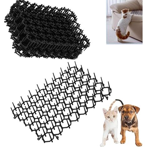 Tapis Anti Chat, Pic Anti Chat Repousse Chat, Grille de Jardin Anti Chiens, Exterieur Interieur Grillage Tapis Anti Chien avec Epine, 20 x 15 cm (1/5)