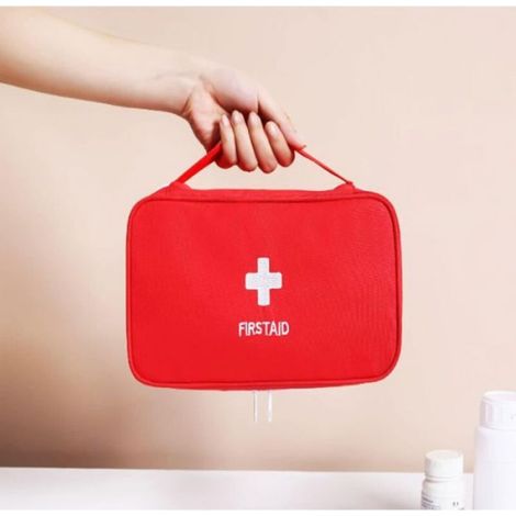 2 Pièces Sac de Premiers Secours Voyage, Mini Trousse de Premiers Soins, Trousse D'urgence Médical, Pochette de Premiers Soins Com (1/4)