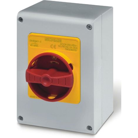 Scame dispositivo comando emergenza ip65 32a 4 poli serie isolators 590.em3214