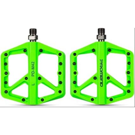 Pédales vélo VTT Nylon Antidérapant BMX Spinning Surface Élargi Axes Acier Chrome-Molybdène Bearing (1/5)