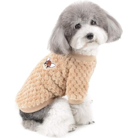 Fleece-Winterpullover für kleine Hunde/Katzen, warme Pullover für Haustiere