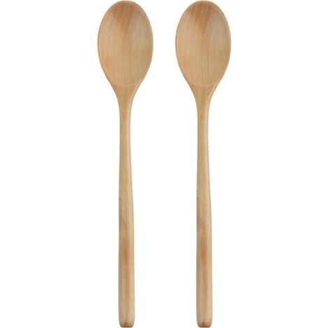 Ovaler Holzlöffel zum Kochen und Backen – 2er-Set, 5 cm (1/5)