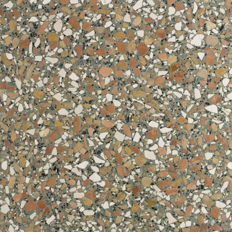 Véritable Carreau Terrazzo PISTACCHIO - collection TRADIZIONE 30x30 cm boîte de m2 Brossé - Gioia Materia