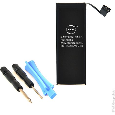 NX - Batterie téléphone, smartphone, GSM pour iPhone 5S 3.8V 1507mAh - 616-0718616-0719 (1/4)