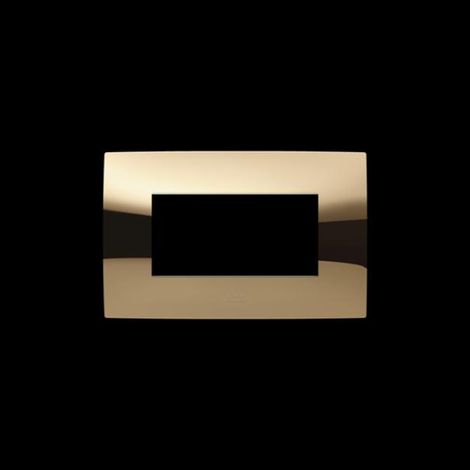 Placca 4 moduli oro lucido abb chiara 2csk0453ch