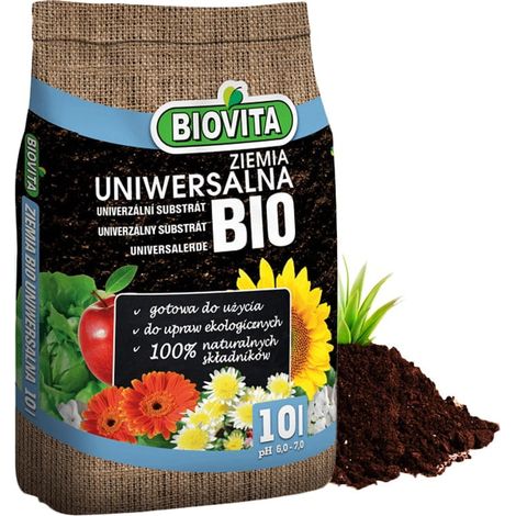 Terriccio universale per fiori, piante biologiche, naturale, 10 litri