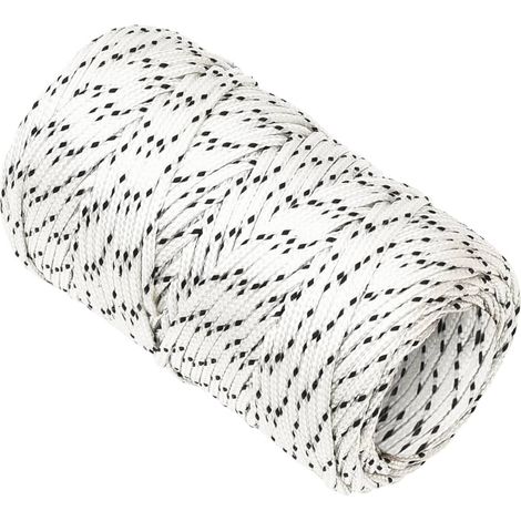 Maison Exclusive - Bootsseil Geflochten Weiß 2 mmx50 m Polyester
