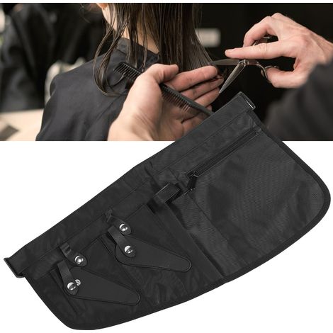Sac de ceinture professionnel pour coiffeurs, contenant pinces, peignes et ciseaux de coiffure (1/5)