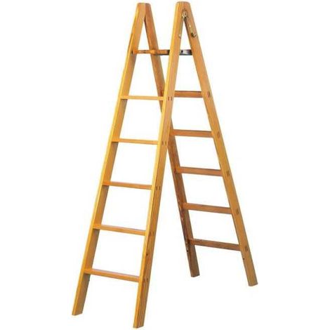 Scala Legno Doppia Salita Gradini8 Facal
