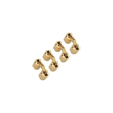 Lot de 4 Charnières Invisibles Dissimulées en Laiton, 10mm Charnière Invisible Rondes Mini Charniere Charnières pour porte en Bois (1/5)