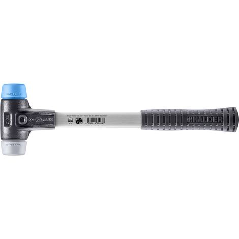 HALDER SIMPLEX Hammer TPE weich / TPE mittel mit Gehäuse aus verstärktem Temperguss und Glasfaserstiel - D=30 mm - 3713.030 (1/5)