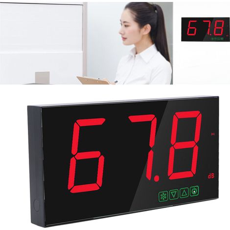 Détecteur de Son Murale USB Haute Précision 30‑130dB avec Fonction Alarme Mesure de dB pour Bar Salle (1/4)