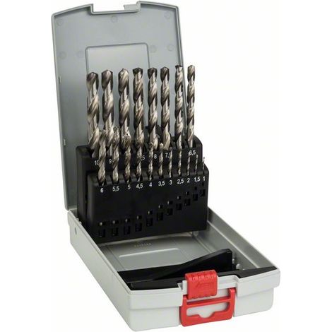 Bosch ProBox HSS-G Set de 19 brocas acero 10 mm
