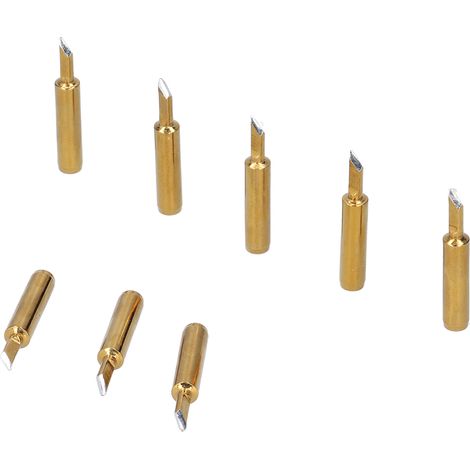Lot de 10 pointes de fer à souder dorées, accessoires de rechange pour soudure 60W900M-T-SK (1/5)