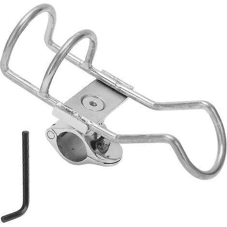 Support de canne à pêche en acier inoxydable 316 de qualité marine, fixation sur rail, douille pour canne à pêche pour tube de 25 mm, bateaux et yachts (1/5)
