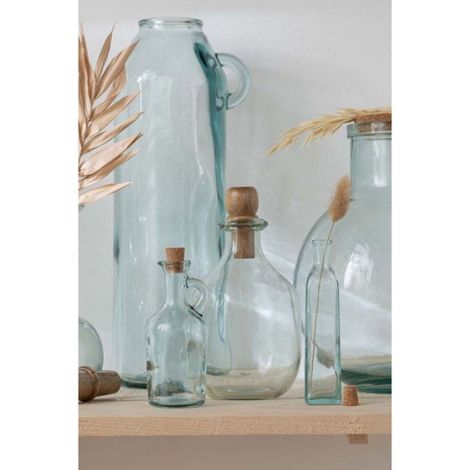 Vase Cylindrique Design "Anse" 45cm Transparent (1/3)