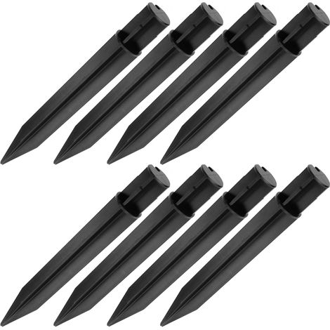 8 Pièces Piquets De Terre pour Lampe À Gazon Prise De Terre Lampe Gazon Support Piquet Éclairage Jardin Résistant Corrosion 8 Pièces (1/5)
