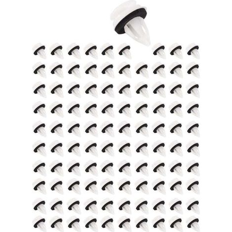 100 PièCes 51418224768 Clip Rivets en Plastique Convient pour E46 E53 E90 E91 E70 Panneau de Porte Attaches Automatiques Garniture Poussoir Retenue