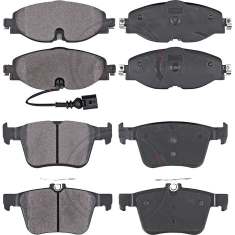 KIT PASTIGLIE FRENO ANTERIORI E POSTERIORI compatibile con VOLVO V50 (545) / PASTIGLIE FRENANTI AUTO OEM P 24 057  P 24 061,P 24 148 / SOSTITUZIONE DIRETTA / BASSA POLVERE / SILENZIOSO (1/4)