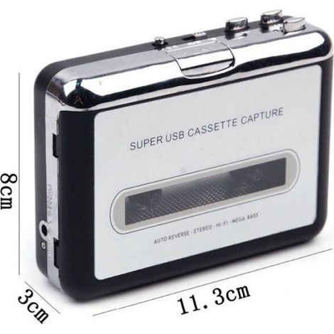 Convertisseur de signal USB pour Walkman, lecteur cassette vers MP3, adaptateur stéréo pour conversion audio vers format numérique (1/5)