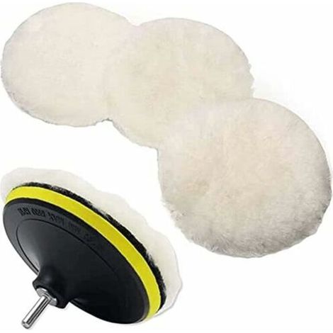 3-piece 6-inch wool polishing pad polishing wheel for small pad accessories small adapter (1/5)