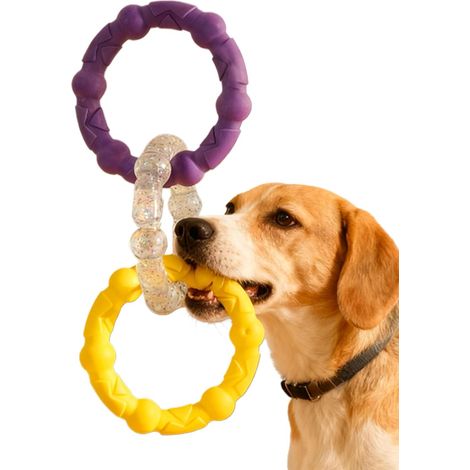 Jouet De Traction Pour Chien De Tirage Et De Rappel Avec Trois Anneaux Pour Jouet Pour Chien Indestructible Pour Intérieur Extérieur Entraînement Jardin Terrasse Arrière-cour Parc (1/5)