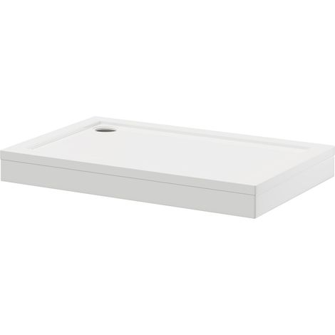 Pearlstone 1200mm x 760mm x 40mm Rectangular Shower Tray and Plinth (1/4)