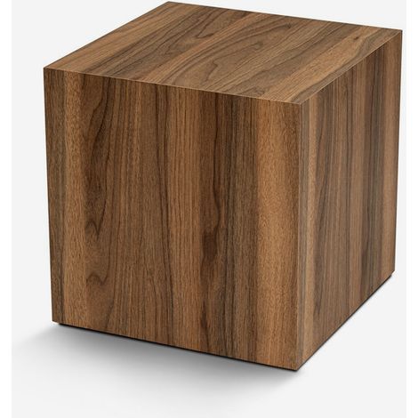 Mesa auxiliar de salón con efecto madera 45x45 Küp (1/5)