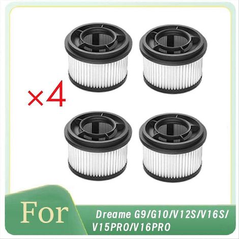 Lot de 4 filtres avant pour aspirateur Dreame G9/G10/V12S/V16S/V15PRO/V16PRO - Pièces de rechange (1/5)