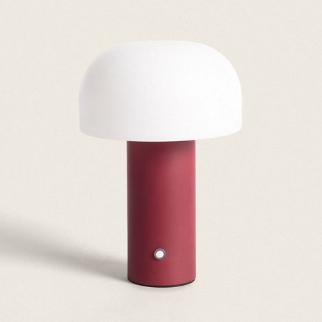 Lámpara de Mesa LED Portátil con Batería USB Recargable Leta Burdeos
