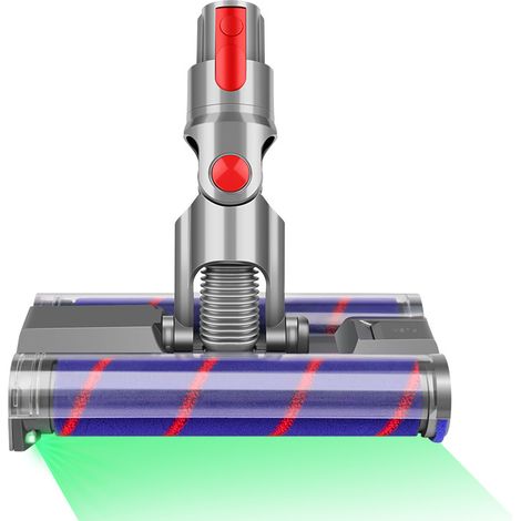 Kompatibel mit Dyson V7, V8, V10, V11 und V15 Staubsaugern: Doppelreihen-Walzenbürste, weiche Bodenbürste. (1/4)