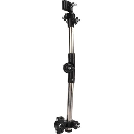 Support de support de parapluie de vélo réglable pliable fauteuil roulant chariot de bébé support de montage de Base de Parasol (1/5)