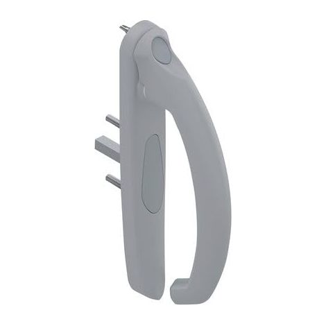 Poignée 20° intérieur 5531 Profil 35 à 53mm Gris inox claro Gauche DS5531-G870