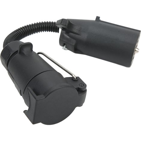 Adaptateur de prise de remorque ronde à 7 broches, faisceau de câblage, connecteur, accessoires de conversion d'alimentation pour camping-cars et camions (1/5)