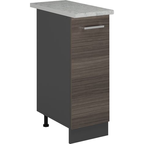 Armadio cucina dispensa alto R-Line, Grigio nobile, 30 cm PL Marmo, Vicco
