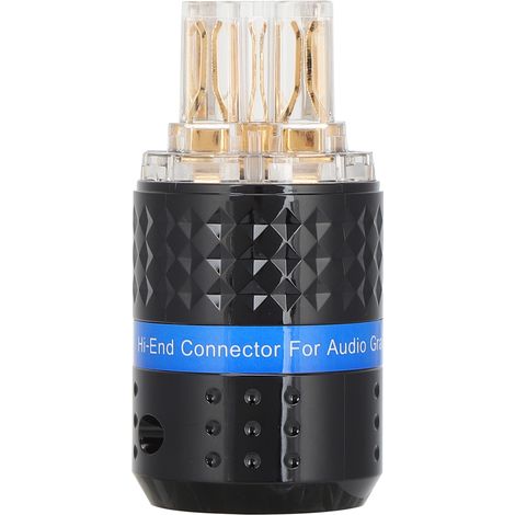 Connecteur Audio - Fiche Femelle - Cuivre Pur 99.998% - Plaqué Or 24K - 100-250 V - Pour Matériel Vidéo Professionnel - 1 Pièce (1/5)