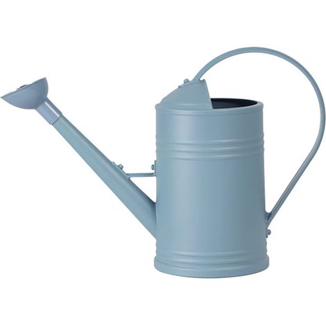 Attrezzi da giardino - Irrigatore - 1,8 l - Secchio in metallo finto - Soffione doccia - Flaconi spray da 500 ml (blu, taglia unica)