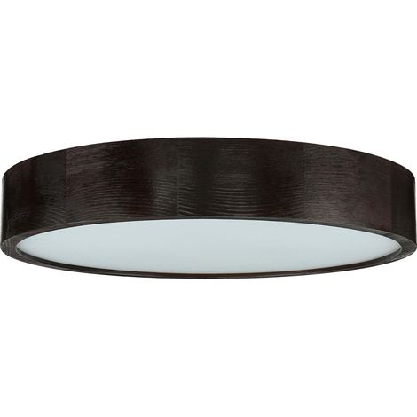 Deckenleuchte rund Ø 47 cm Holz Deckenlampe Wohnzimmer