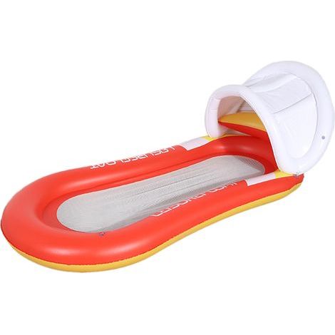 Amaca gonfiabile – Letto galleggiante per piscine e acque libere – Comoda e traspirante – Per adulti – 1 pezzo (1/5)