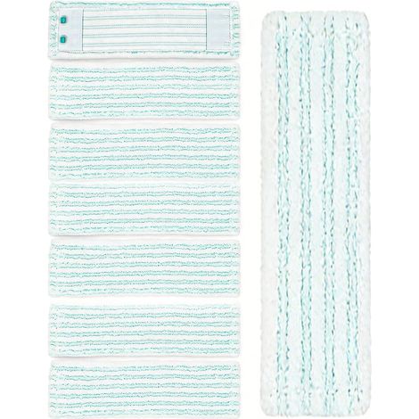 Lot de 8 Housses d'Essuie-Glaces de Rechange, Compatible avec Leifheit Profi XL Micro Duo/Profi XL Cotton Plus, pour tous les Planchers, Housse de Remplacement Efficace en Microfibre (1/5)