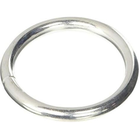 Anneaux soudés zincocromatés, lot de 40 pièces, fil de 6 mm, trou de 45 mm