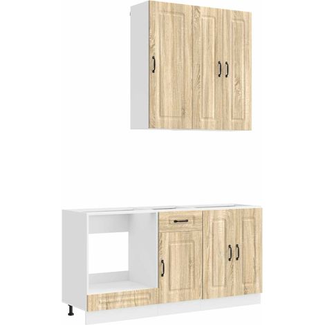 Unità Cucina KALMAR 5 pz Rovere Sonoma Legno ingegnerizzato vidaXL (1/5)