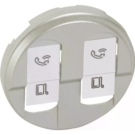 Legrand 068552 - Céliane hubcap - RJ-45 double socket - titanium
