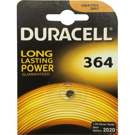 Batterie bouton duracell 364 1 5 volts 20 mAh
