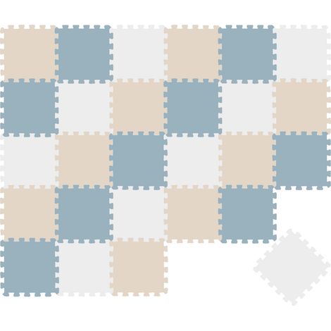 27 Pièces Tapis de Sol Bébé - 30x30 Dalles en Mousse EVA - Carrés Puzzle Enfant (1/5)