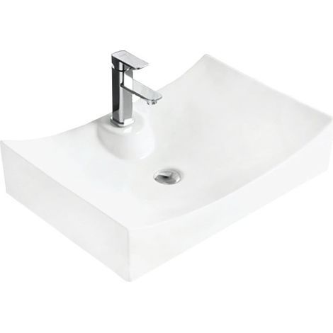 Mexen Gaja Aufsatzwaschbecken 66 x 45 cm, Weiß - 21726600 (1/2)