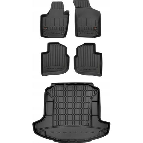 SET alfombrillas goma 3D Skoda Rapid Sedan 2012-2018 zw (1/5)