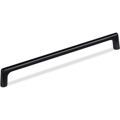 Möbelgriff Bügelgriff BLACKLINE III BA 224 mm schwarz matt inkl. Schrauben, 10 Stück