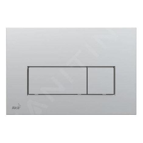 Alca Plaque de commande double touche, Chrome mat (M572) (1/3)