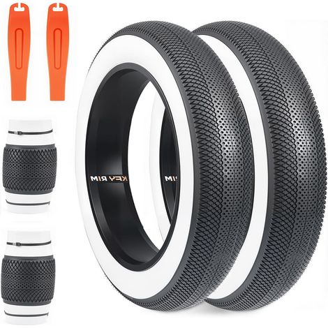 Pneu de vélo électrique 20/26 x 4.0 20" 26" Pneu pour vélo électrique Pliable Compatible avec Wide Mountain Snow Bicycle (1/5)